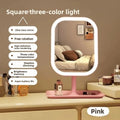 Women'S Bedroom Vanity Mirror Makeup Mirrors Niche Modern Desktop Vanity Mirror Wall Table Decorative Bathroom Light Led Home